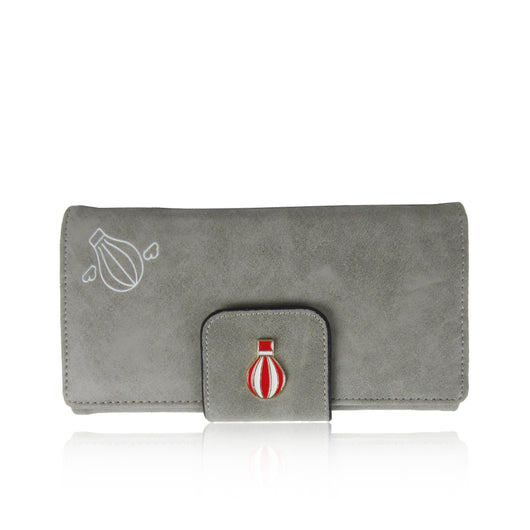 Hot Air Balloon Purse Long - Grey image 1