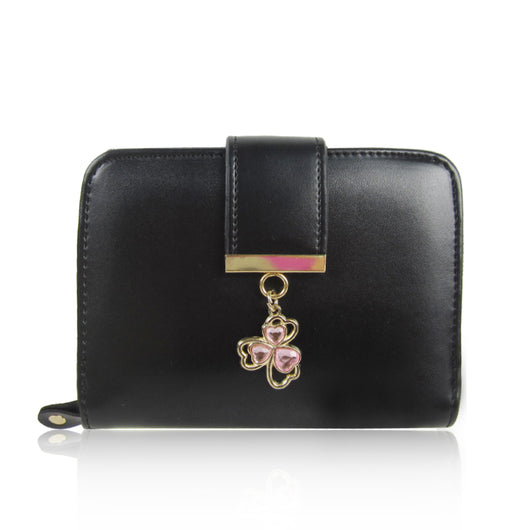 Charm Short Purse - Black image 1