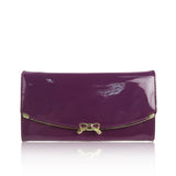 Patent Bow Purse - Purple image 1