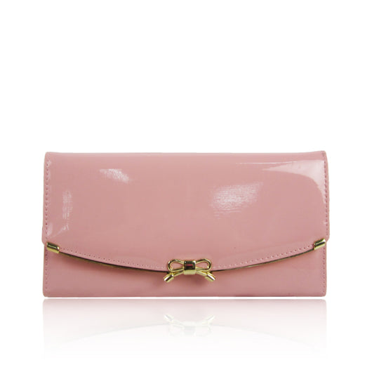 Patent Bow Purse - Pink image 1