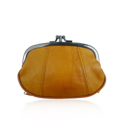 Soft Leather Coin Purse Big - Tan image 1