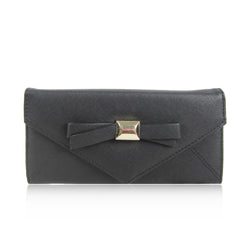 Metallic Bow Purse - Black image 1