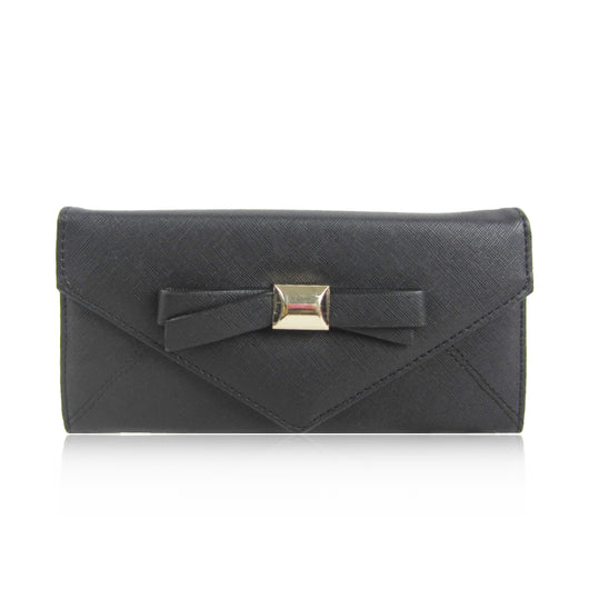 Metallic Bow Purse - Black image 1