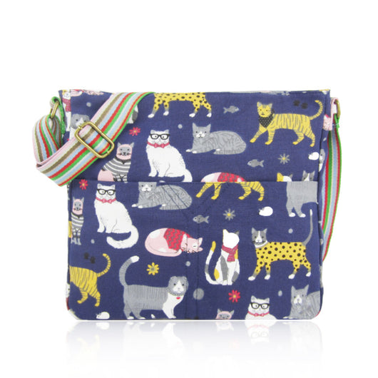 Mixed Cat Crossbody - Dark Blue image 1