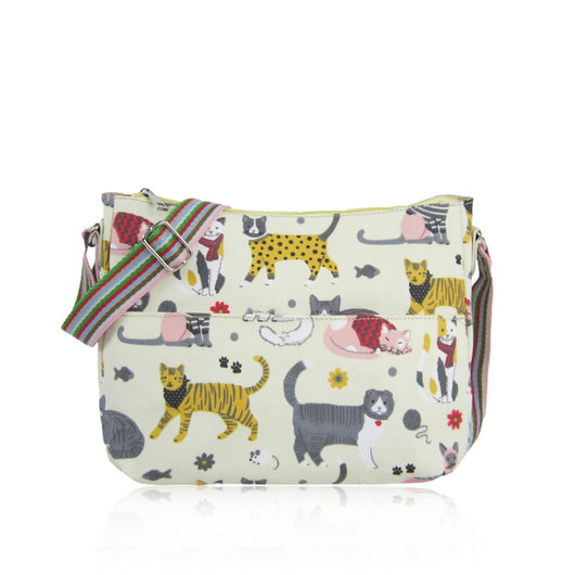 Mixed Cat Multi-Purpose Crossbody - Beige image 1