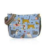Mixed Cat Multi-Purpose Crossbody - Light Blue image 1