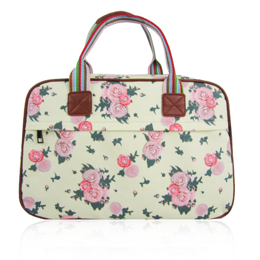 Blossom Flower Overnight Bag - Beige image 1
