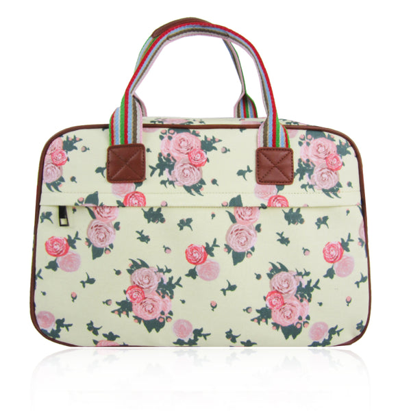 Blossom Flower Overnight Bag - Beige image 1