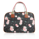 Blossom Flower Overnight Bag - Black image 1