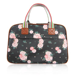 Blossom Flower Overnight Bag - Black image 1