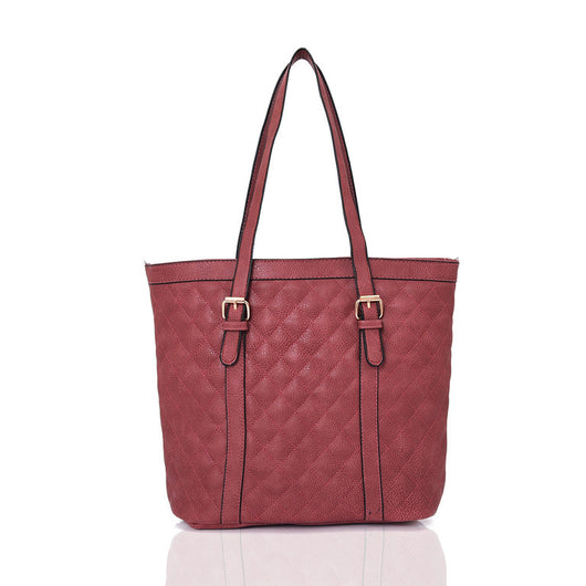 Qiana Tote Bag - Red Brown image 1