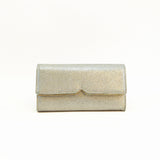 Marguerite Metal V Trim Purse - Silver image 1