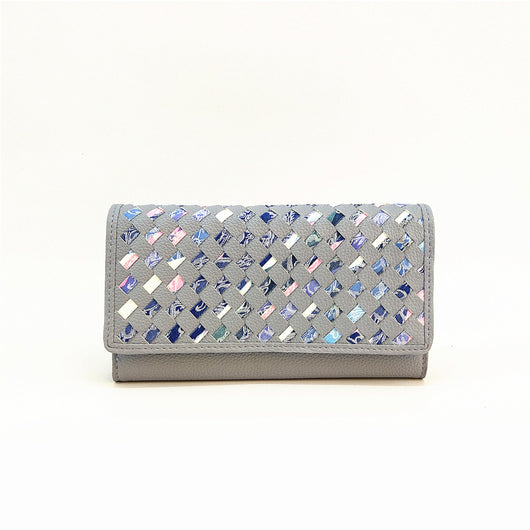 Fleur Chop Out Pattern Purse - Purple image 1