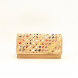 Fleur Chop Out Pattern Purse - Nude image 1