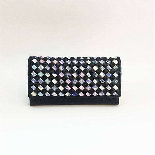 Fleur Chop Out Pattern Purse - Black image 1