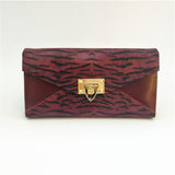 Danique Zebra Purse - Burgundy image 1
