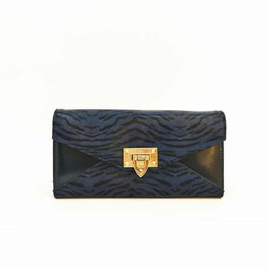 Danique Zebra Purse - Dark Blue image 1