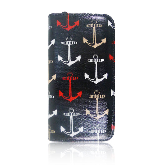Anchor Print Long Purse - Black image 1