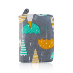 Umbrella Print Small Purse - Grey image 1