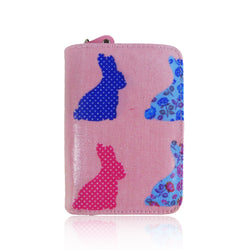 Rabbit Print Small Purse - Pink image 1
