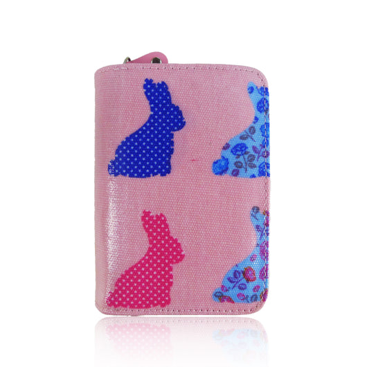 Rabbit Print Small Purse - Pink image 1