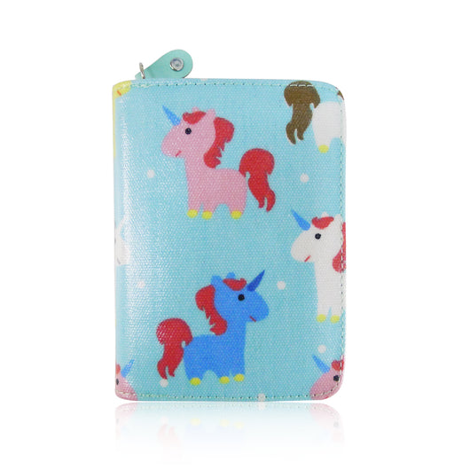 Unicorn Print Small Purse - Turquoise image 1