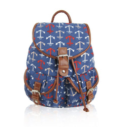 Anchor Retro Rucksack - Dark Blue image 1