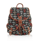 Anchor Retro Rucksack - Black image 1