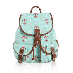 Anchor Retro Rucksack - Turquoise image 1