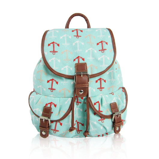 Anchor Retro Rucksack - Turquoise image 1
