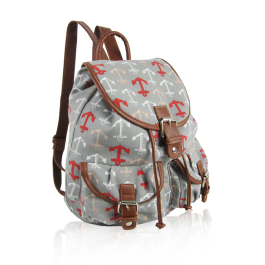 Anchor Retro Rucksack - Grey image 1