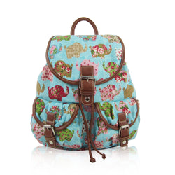 Elephant Retro Rucksack - Turquoise image 1