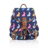 Rabbit Retro Rucksack - Dark Blue image 1