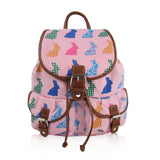Rabbit Retro Rucksack - Pink image 1