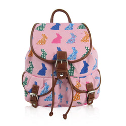 Rabbit Retro Rucksack - Pink image 1