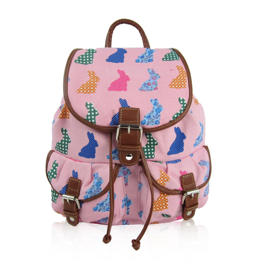 Rabbit Retro Rucksack - Pink image 1