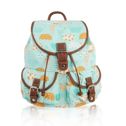 Umbrella Retro Rucksack - Turquoise image 1