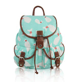 Whale Retro Rucksack - Turquoise image 1