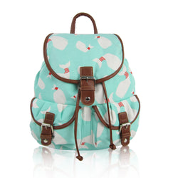 Whale Retro Rucksack - Turquoise image 1