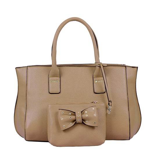 Jacee Tote Bag - BEIGE image 1