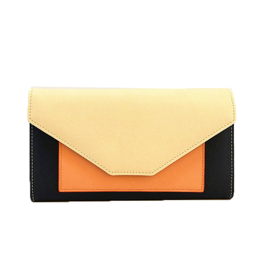 Edie Contrast Envelope Purse - Apricot image 1
