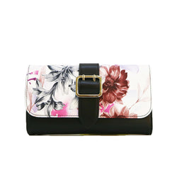 Lillian Summer Floral Purse - Black image 1