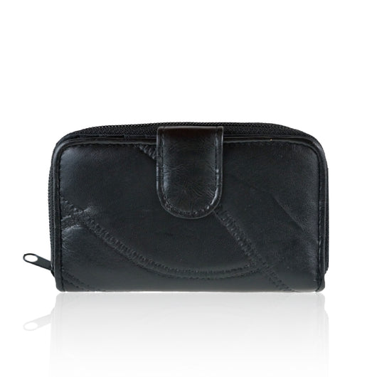 Natalie Real Leather Purse - Black image 1