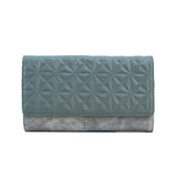 Cathy 3D Pattern Ladies Wallet - blue image 1