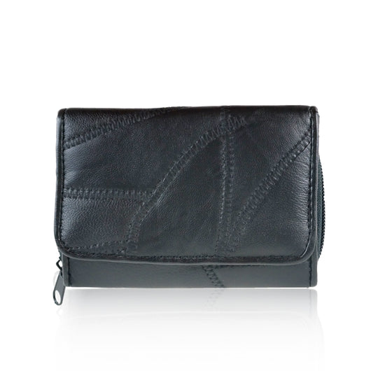 Margaret Real Leather Purse - Black image 1