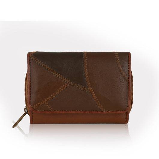 Margaret Real Leather Purse - Brown image 1