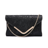 Lace Envelope Bag - Black image 1