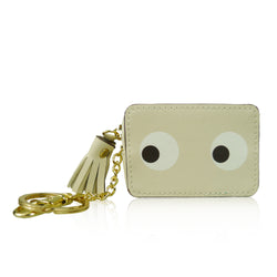 Looking Eyes Coin Purse-beige image 1