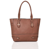 Carrie Tote Bag - red brown image 1