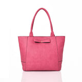 Sofia Bow Tote - fuchsia image 1